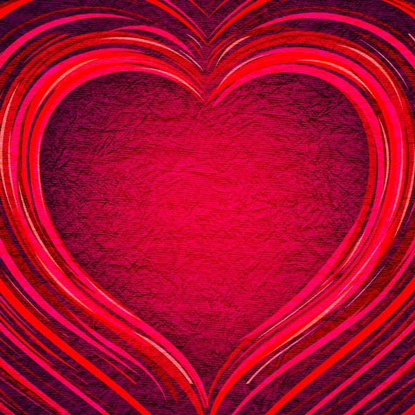 Czerwonego Serca Abstrakcyjne Tło Sercem Koncepcja Walentynek Love Red Heart — Zdjęcie stockowe