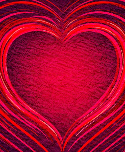 Red Heart Abstract Background Hearts Valentine Day Concept Love Red — Stock Photo, Image