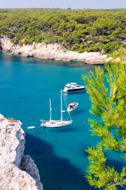 Cala galdana beach içinde menorca, İspanya