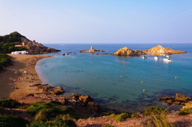 Cala Pregonda beach in Menorca, Spain clipart