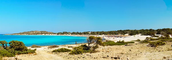 Increíble playa de la isla Chrissi, cerca de Creta, Grecia — Foto de Stock