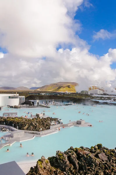 Blaue Lagune - berühmtes isländisches Heilbad und geothermische Anlage — Stockfoto