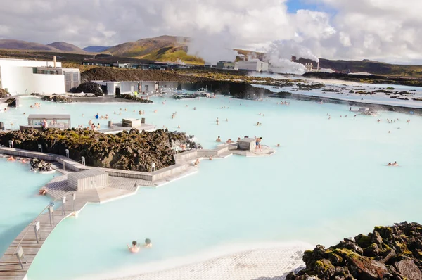 Błękitna Laguna - słynny islandzki spa i geotermalnej — Zdjęcie stockowe