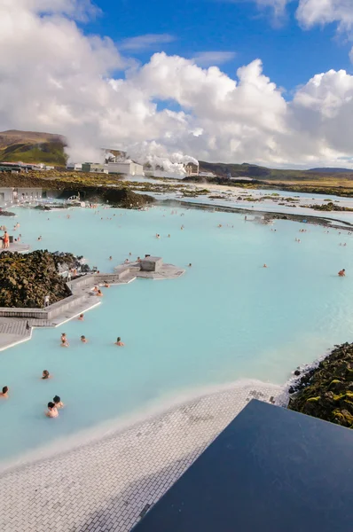 Blue Lagoon - famoso spa islandês e usina geotérmica — Fotografia de Stock