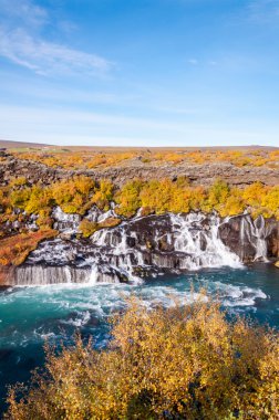 hraunfossar şelale, İzlanda