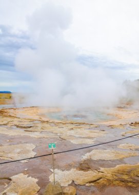 İzlanda'daki strokkur geysir