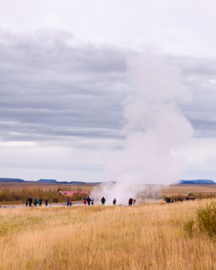 İzlanda'daki strokkur geysir