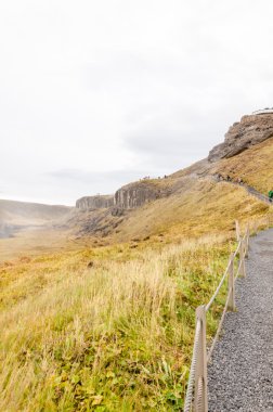 gullfoss şelale hvita nehrinde - İzlanda