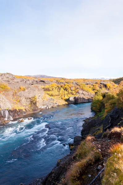 Hraunfossar şelale, İzlanda — Stok fotoğraf