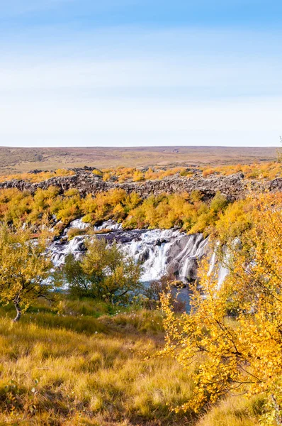 Hraunfossar şelale, İzlanda — Stok fotoğraf