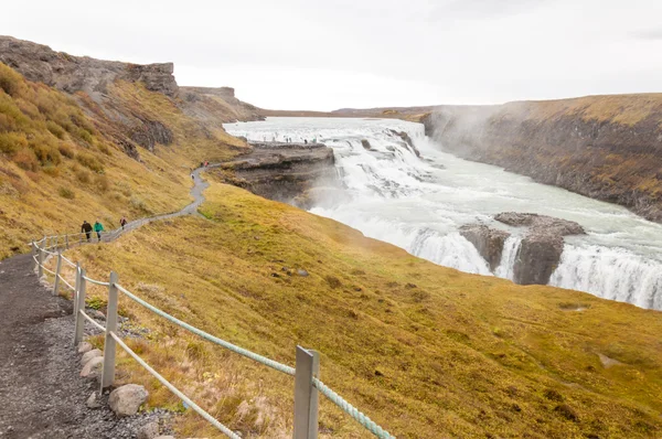 Cascada Gullfoss pe râul Hvita - Islanda — Fotografie, imagine de stoc