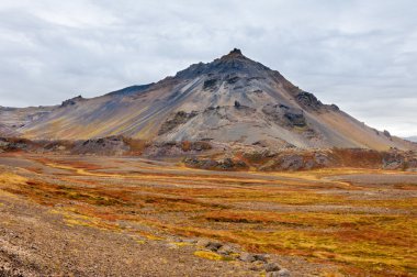 İzlandalı yataygullfoss Şelalesi