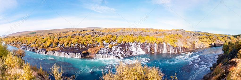 Hraunfossar waterfall, Iceland