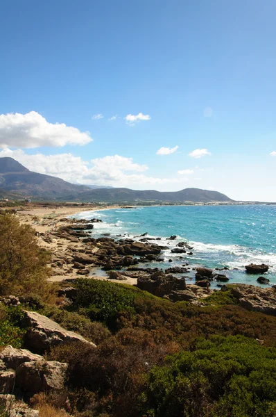 Falassarna, una de las playas más bellas de Creta, galardonada como la mejor de Europa — Foto de Stock