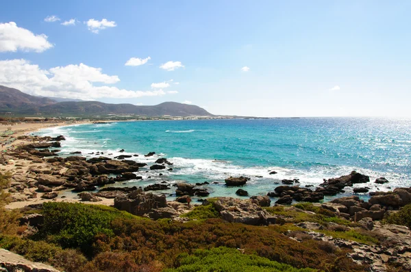 Falassarna, l'une des plus belles plages de Crète, récompensée comme la meilleure d'Europe — Photo