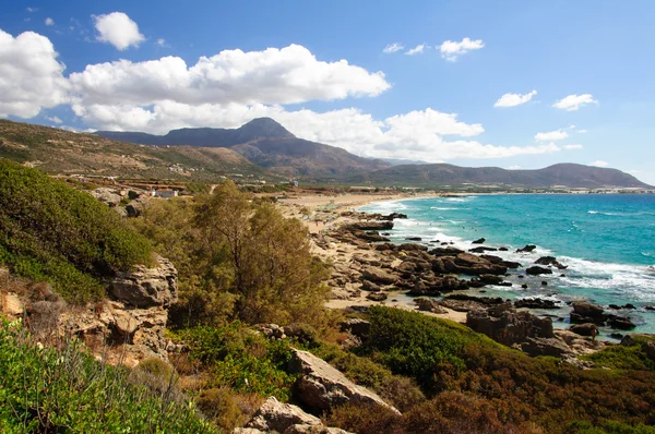 Falassarna, jednej z najpiękniejszych plaż Krety, nagrodę za najlepszy w Europie — Zdjęcie stockowe