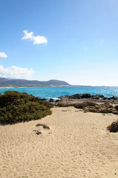 Falassarna, one of the most beautiful beaches of Crete , awarded as the best in Europe — Stock Photo, Image