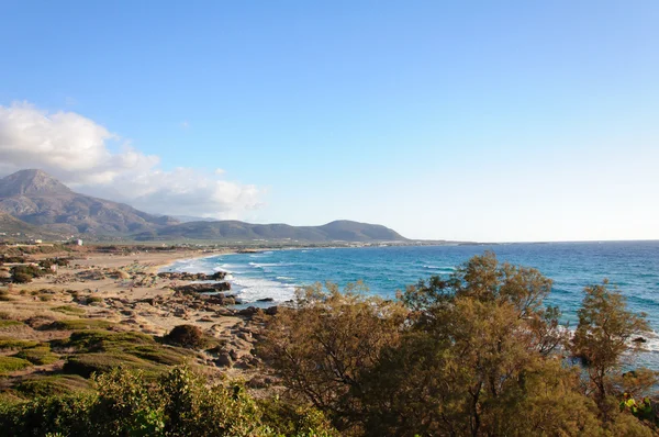 Falassarna, en av de vackraste stränderna på Kreta, som bästa i Europa — Stockfoto