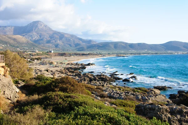 Falassarna, l'une des plus belles plages de Crète, récompensée comme la meilleure d'Europe — Photo