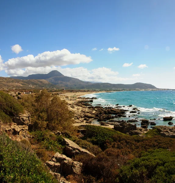 Falassarna, en av de vackraste stränderna på Kreta, som bästa i Europa — Stockfoto