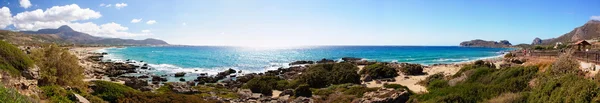 Falassarna, uma das mais belas praias de Creta, premiada como a melhor da Europa — Fotografia de Stock