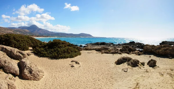 Falassarna, una de las playas más bellas de Creta, galardonada como la mejor de Europa — Foto de Stock