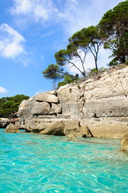 Cala Macarella bay, Island of Menorca, Balearic Islands, Spain clipart