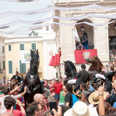 festes de gracia, mahon, menorca Adası, İspanya şehir