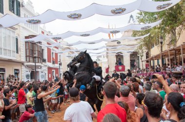 festes de gracia, mahon, menorca Adası, İspanya şehir