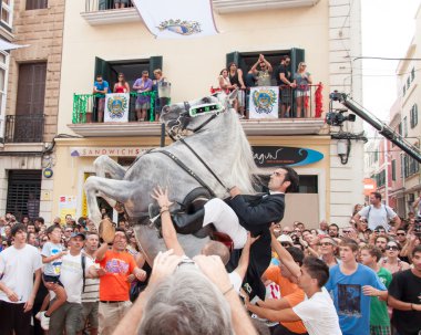 festes de gracia, mahon, menorca Adası, İspanya şehir