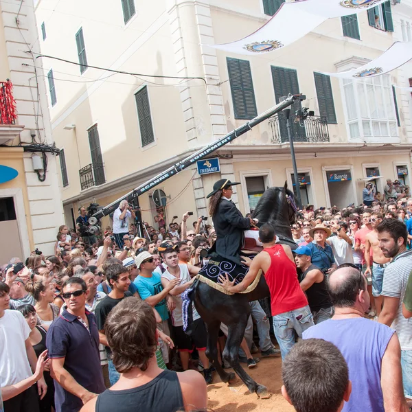 Festes de Gracia, City On Mahon, Menorca Island, Spain — Stock Photo, Image