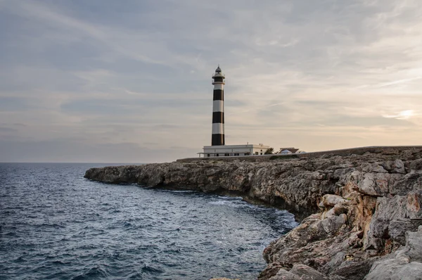 Cap d'artrux feneri, ada, menorca, İspanya — Stok fotoğraf