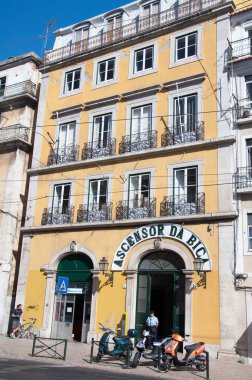 ascensor da bica istasyonu Lizbon, Portekiz