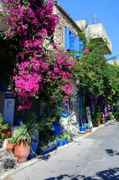 Tradiční architektura v Myrtu, ostrov Kréta, Řecko — Stock fotografie