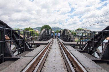ili kanchanaburi, Tayland kwai Nehri üzerinde köprü