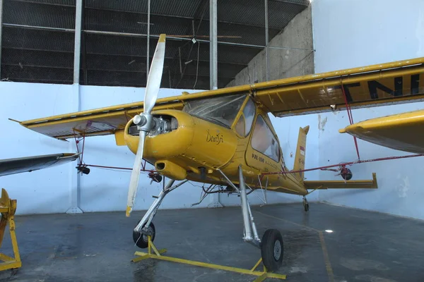 Indonéz Légierő Repülőgépe Látható Múzeumban Nyugalmazott Repülőgép — Stock Fotó