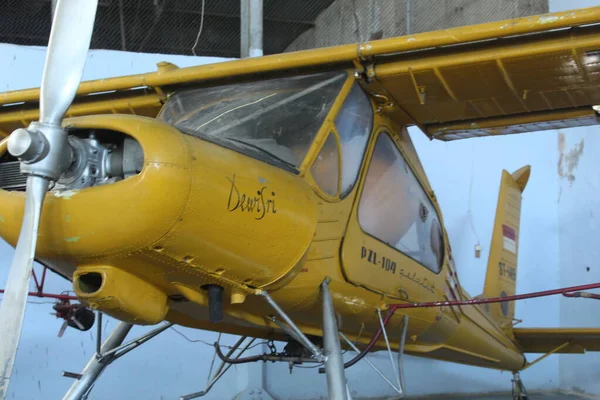 Close Retired Military Aircraft Propeller Display Aerospace Museum — Stock fotografie