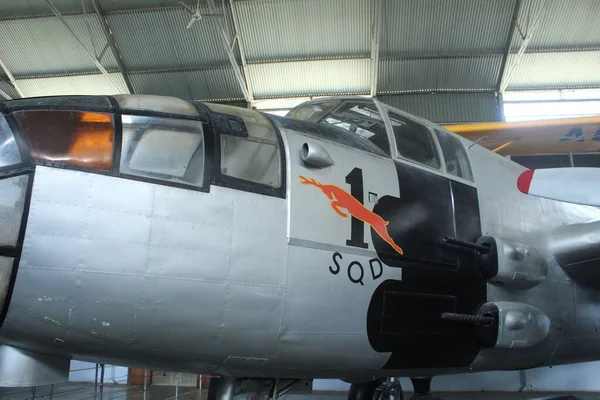 Indonéz Légierő Repülőgépe Látható Múzeumban Nyugalmazott Repülőgép — Stock Fotó