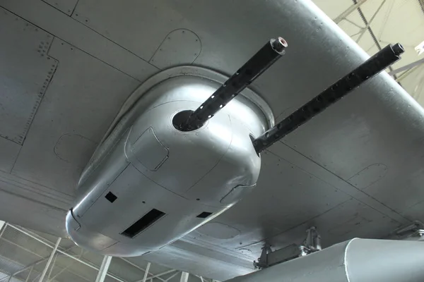 Оружие Военных Самолетах Вышедших Пенсию Экспонирующихся Аэрокосмическом Музее — стоковое фото