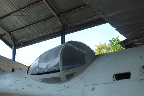 Uma Aeronave Militar Pertencente Força Aérea Indonésia Que Foi Retirada — Fotografia de Stock