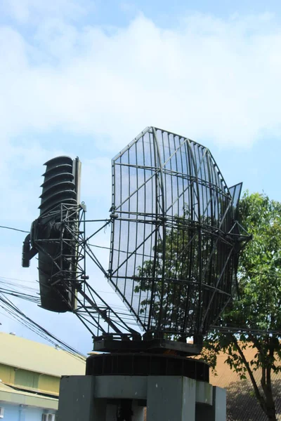 Indonesian Air Force radar that has been retired and is on display at the Aerospace Museum, Yogyakarta