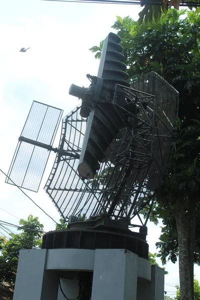 Indonesian Air Force radar that has been retired and is on display at the Aerospace Museum, Yogyakarta