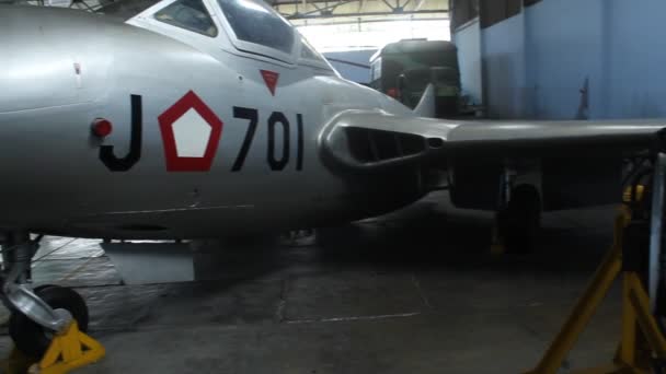 Aeronaves Militares Força Aérea Indonésia Retiradas Expostas Museu Aeroespacial Yogyakarta — Vídeo de Stock