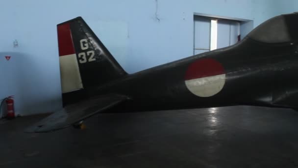 Military Aircraft Belonging Indonesian Air Force Has Been Retired Display — Stock video