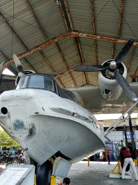 Military Aircraft Belonging Indonesian Air Force Has Been Retired Display —  Fotos de Stock