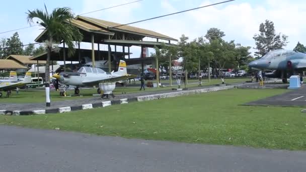 Yogyakarta Indonesia July 2022 Military Aircraft Belonging Indonesian Air Force — Vídeo de Stock