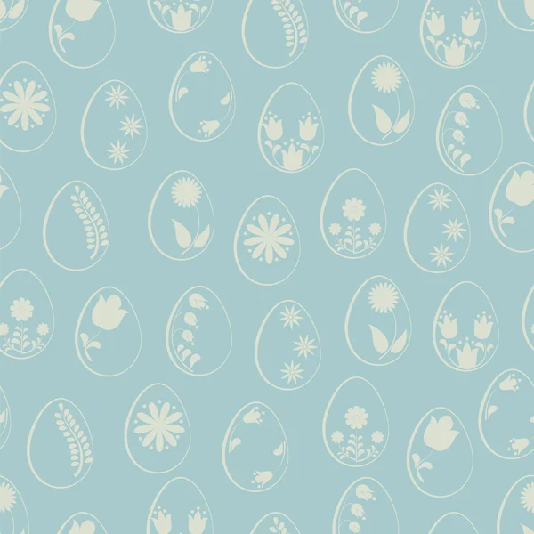 Easter eggs.Seamless pattern. — Stock Vector