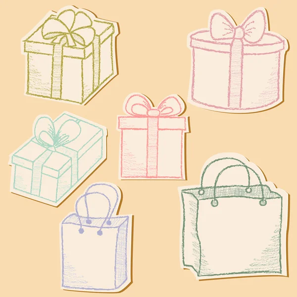 Gift boxes — Stock Vector