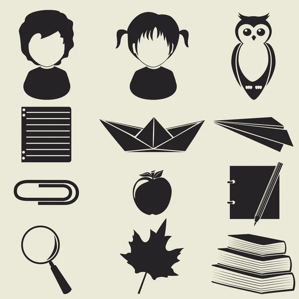 Education icons — Stock Vector