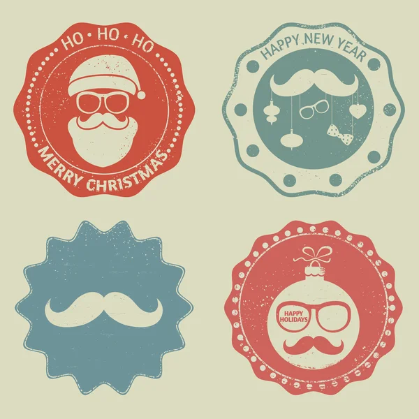 Hipster Kerstmis — Stockvector